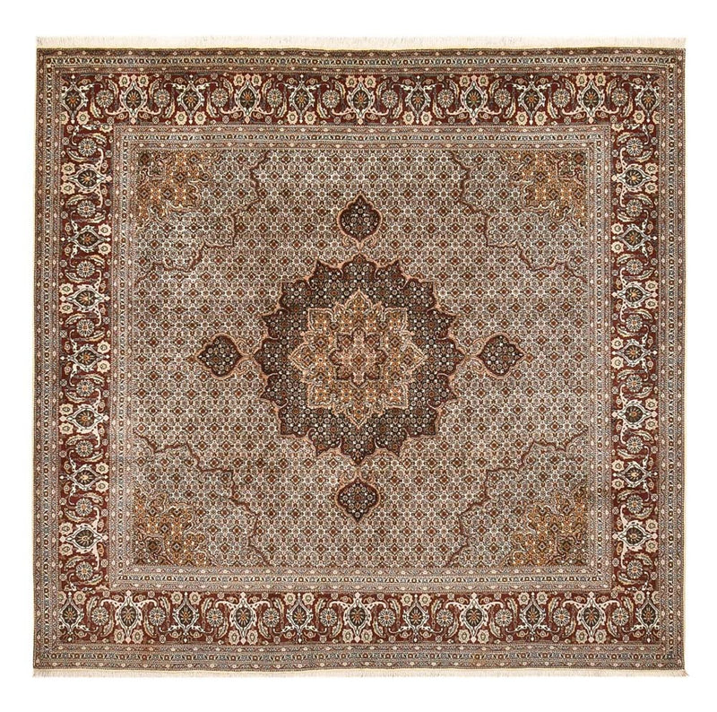 Perserteppich - Täbriz - Royal quadratisch  - 252 x 247 cm - braun