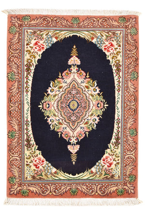 Perserteppich - Täbriz - Royal - 90 x 60 cm - dunkelblau