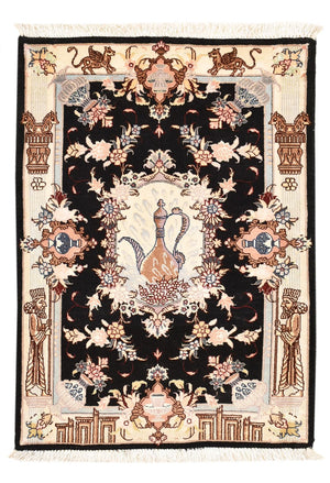 Perserteppich - Täbriz - Royal - 90 x 60 cm - mehrfarbig