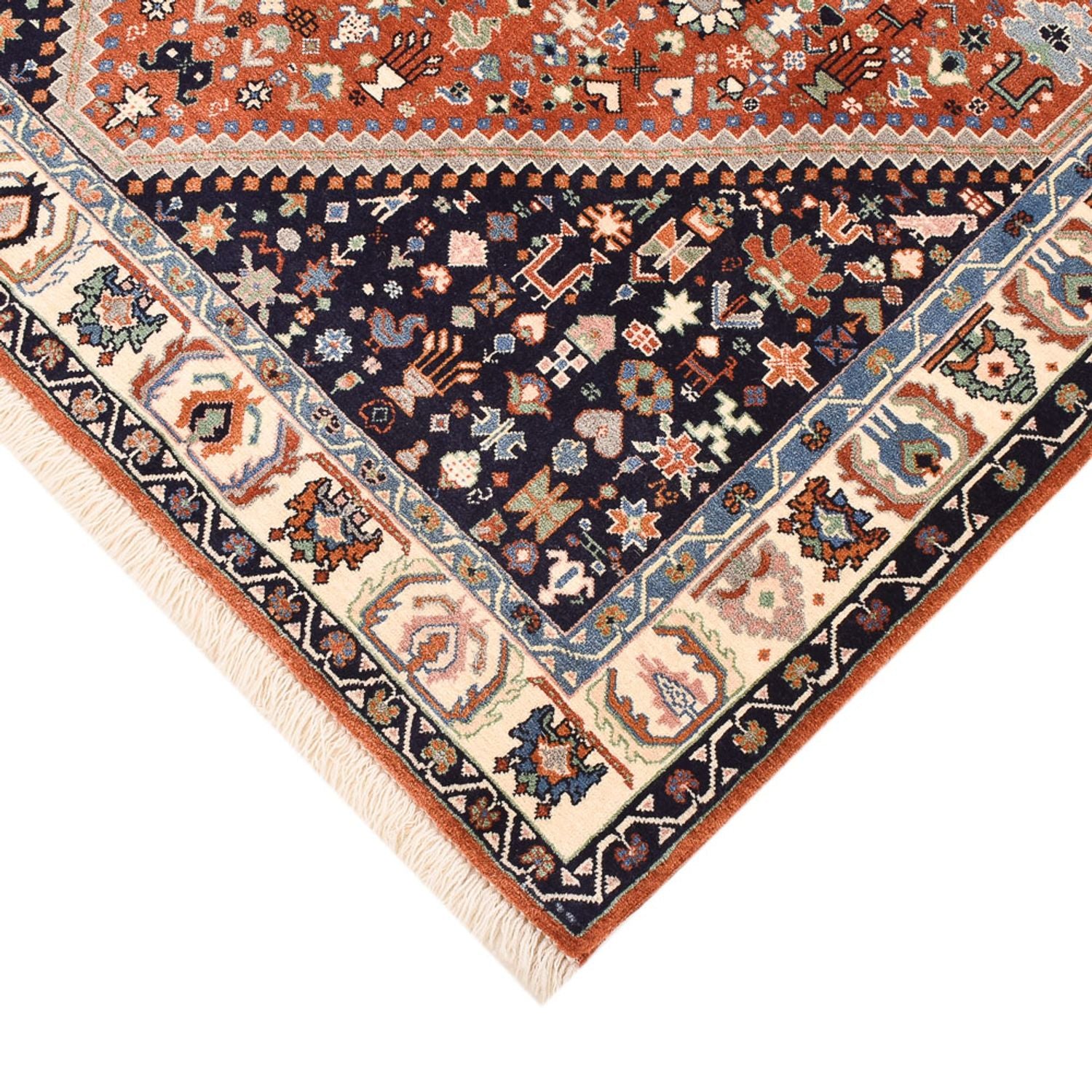 Gabbeh Teppich - Kaschkuli Perser - 162 x 116 cm - rost