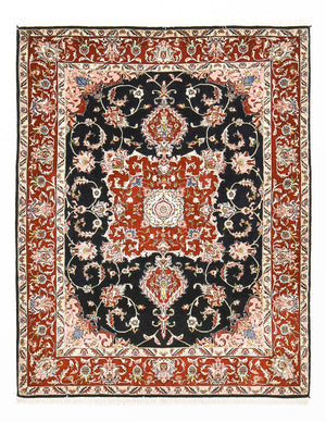 Perserteppich - Ghom - 180 x 140 cm - dunkelblau