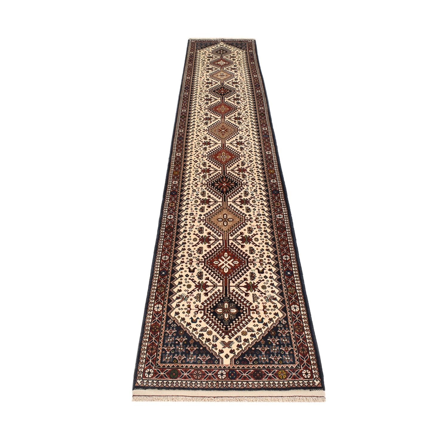 Läufer Perser - Nomadic - 390 x 70 cm - hellbeige