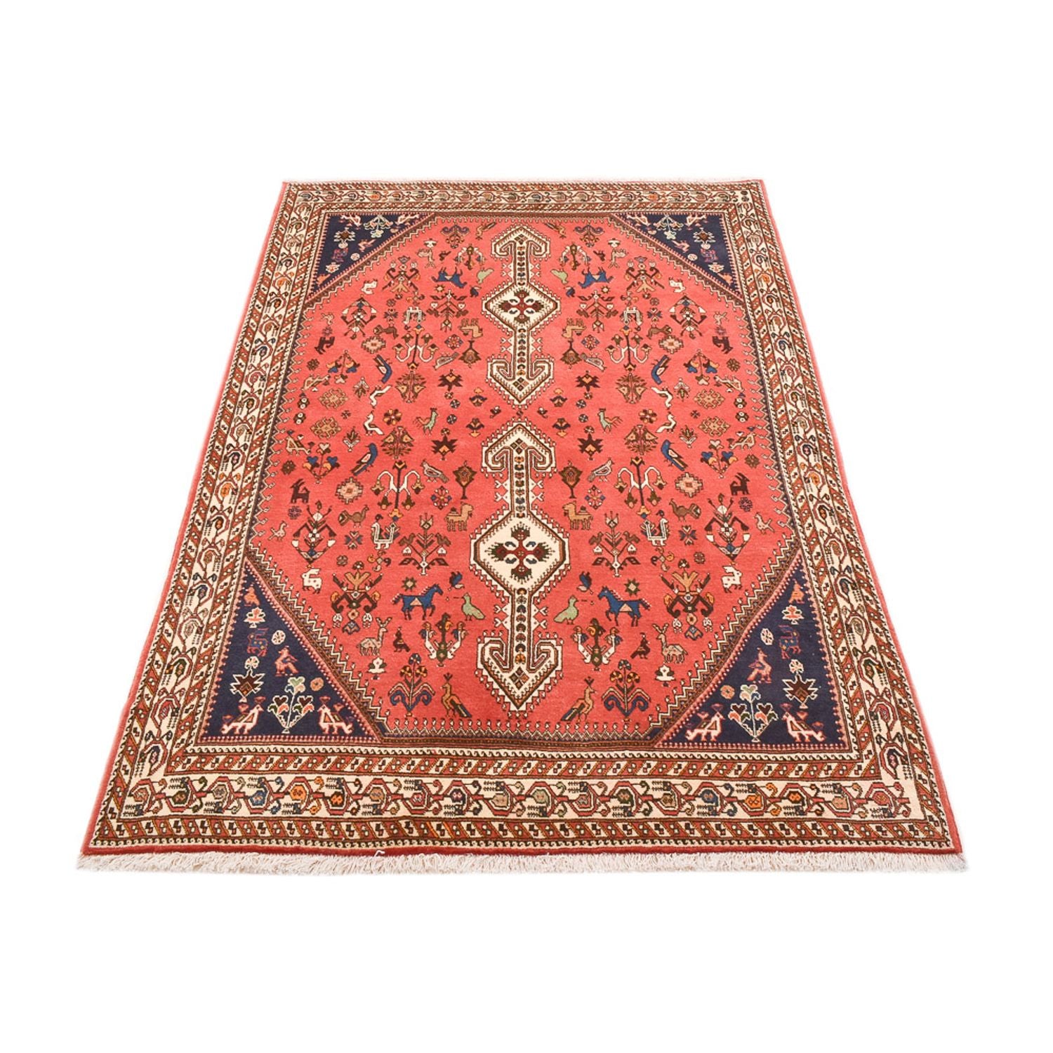 Perserteppich - Nomadic - 205 x 140 cm - rot