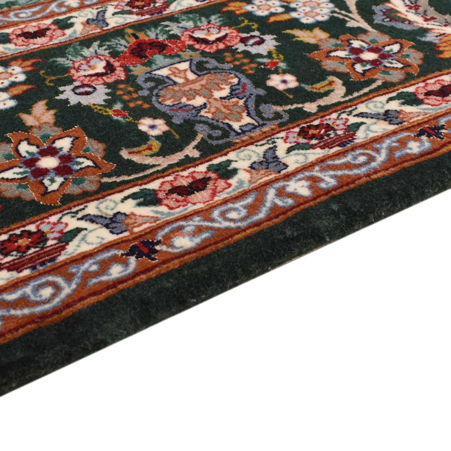 Perserteppich - Isfahan - Premium - 193 x 130 cm - türkis