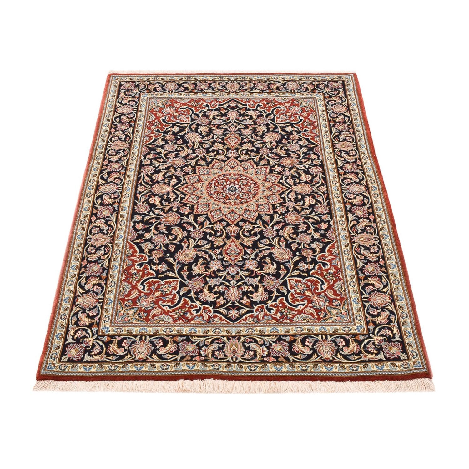 Perserteppich - Isfahan - Premium - 158 x 103 cm - dunkelblau