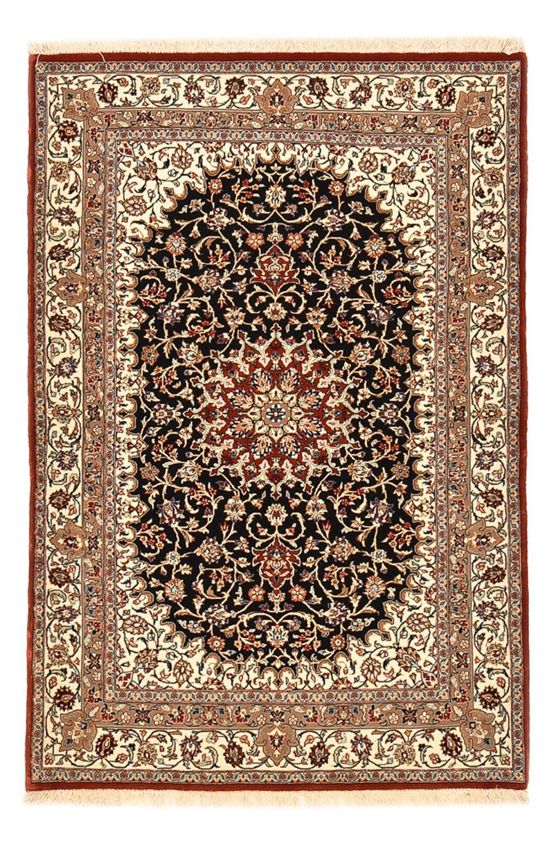 Perserteppich - Ghom - Royal - 154 x 103 cm - dunkelblau