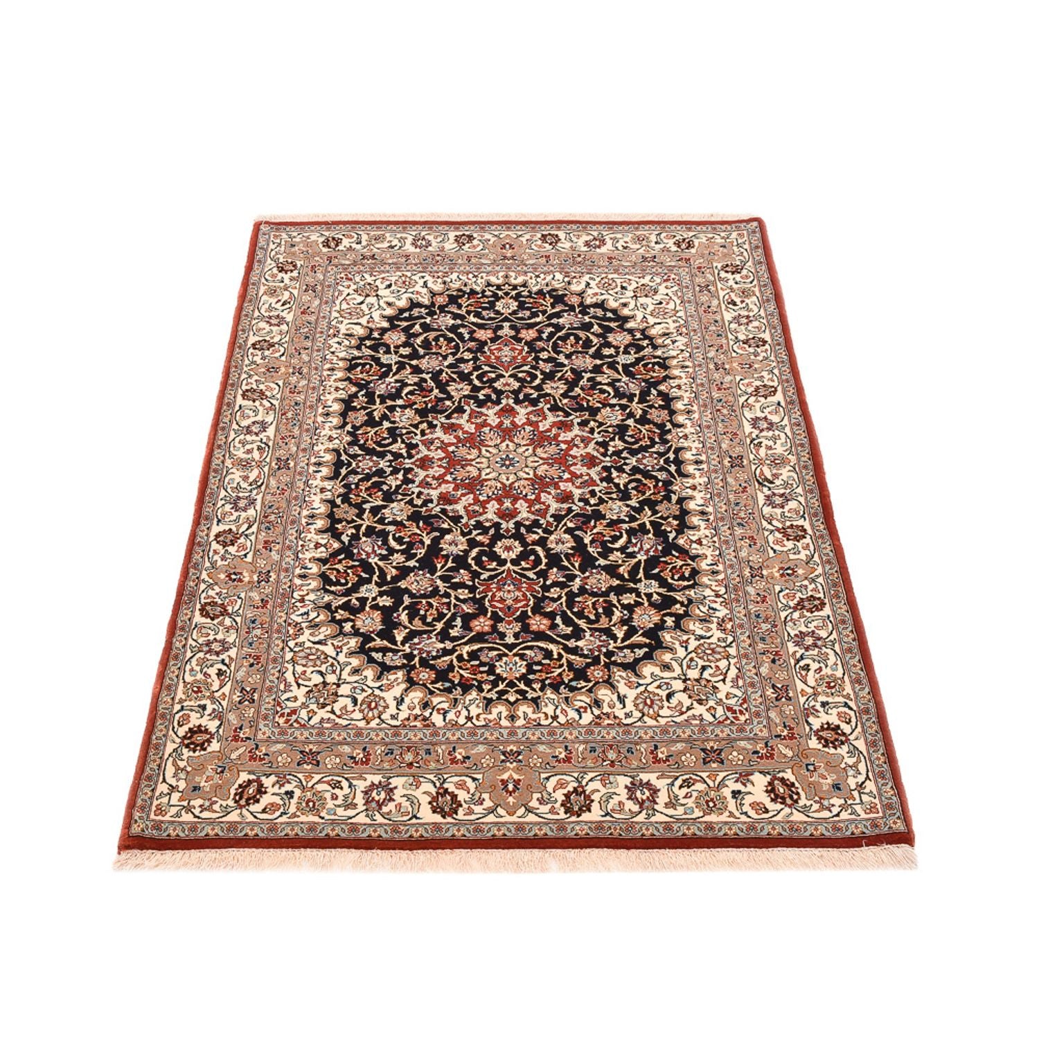 Perserteppich - Ghom - Royal - 154 x 103 cm - dunkelblau