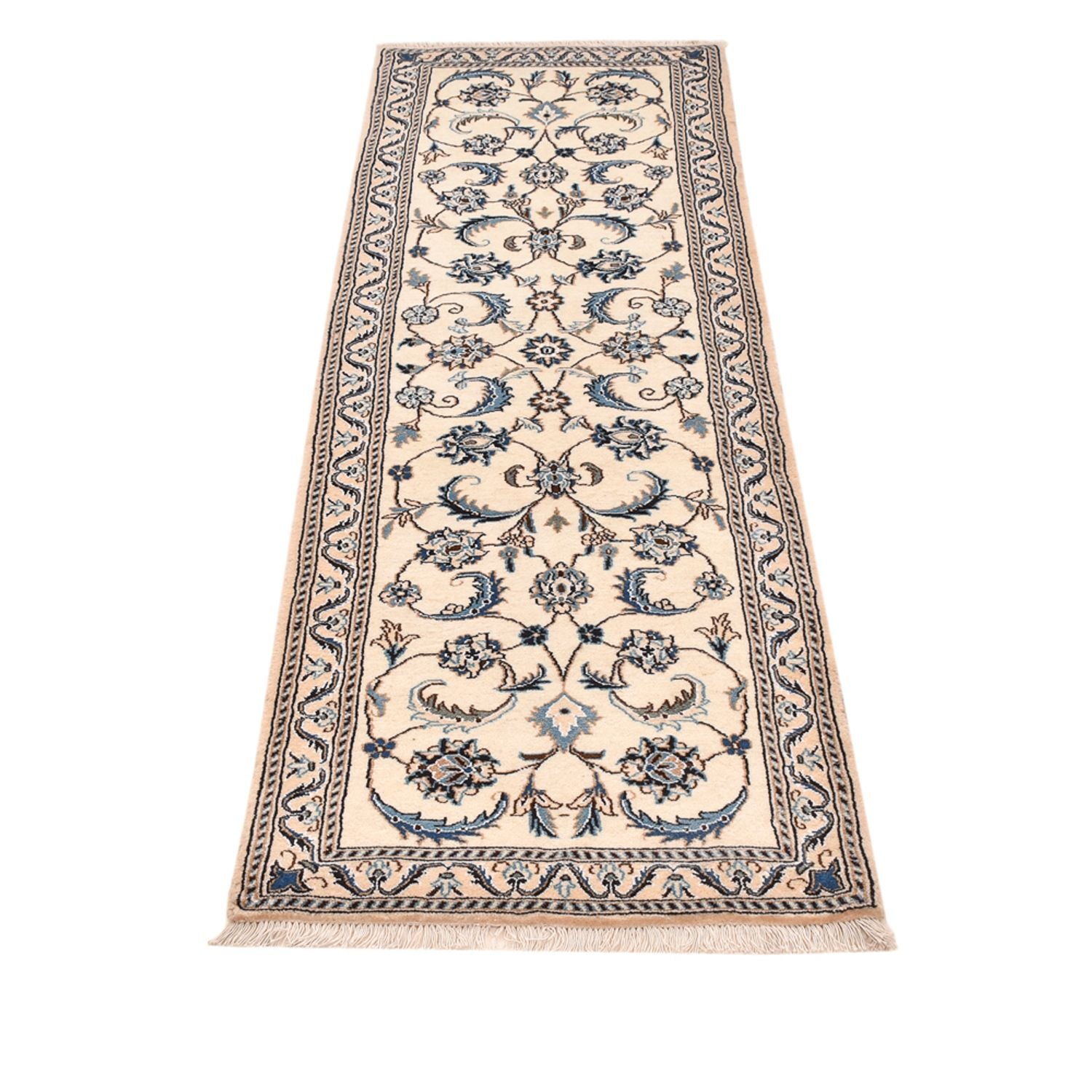 Läufer Perser - Nain - Royal - 202 x 60 cm - creme
