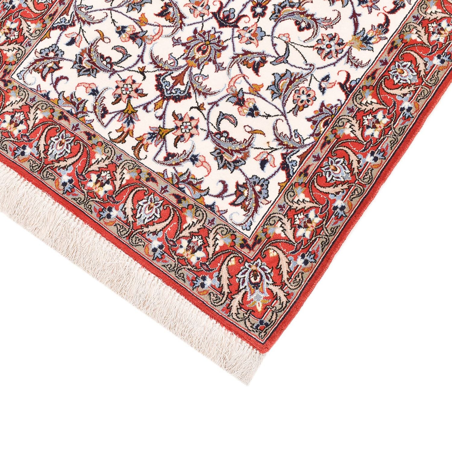 Läufer Perser - Isfahan - Premium - 190 x 70 cm - dunkelbeige
