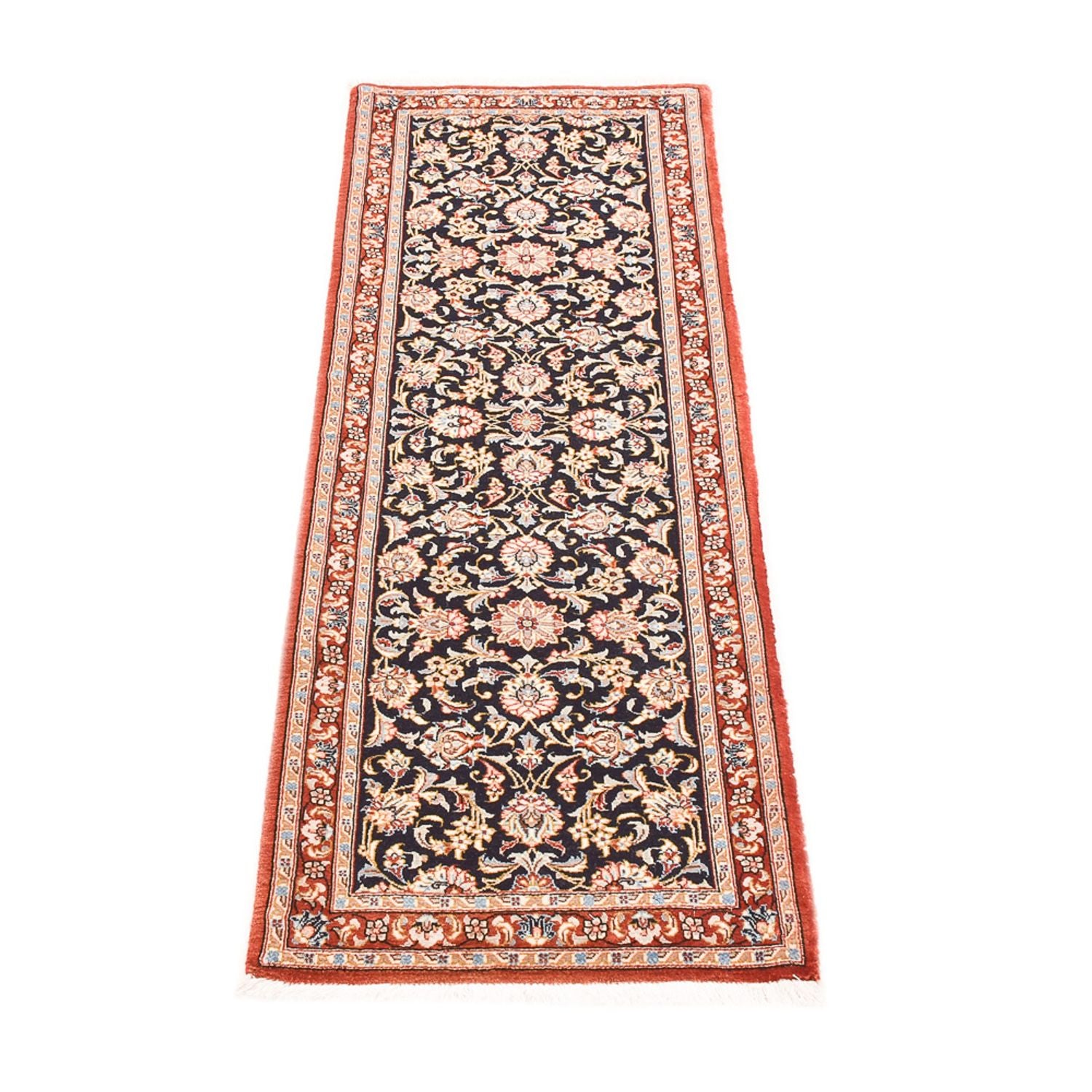 Läufer Perser - Ghom - Royal - 155 x 55 cm - dunkelblau