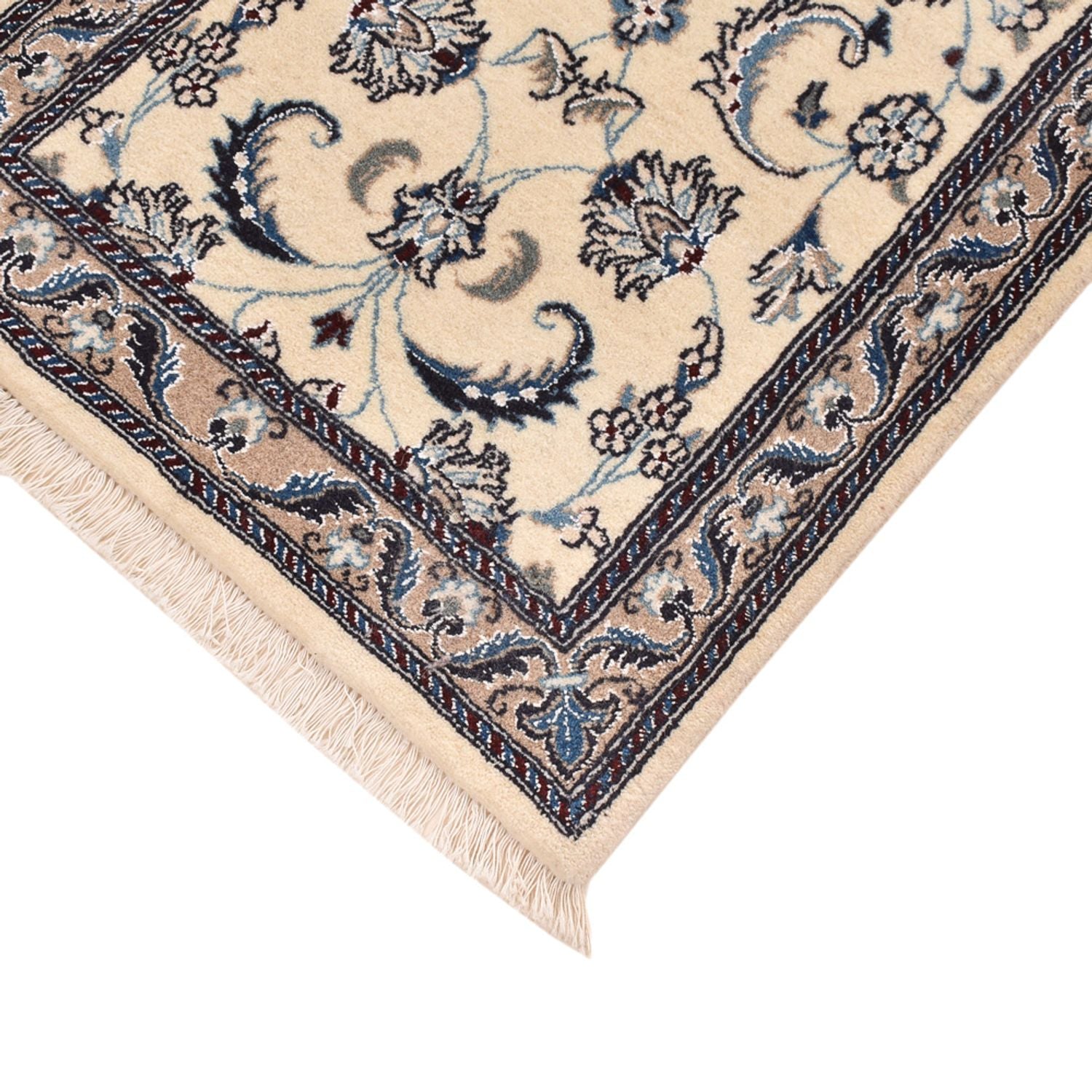 Läufer Perser - Nain - Royal - 202 x 58 cm - creme