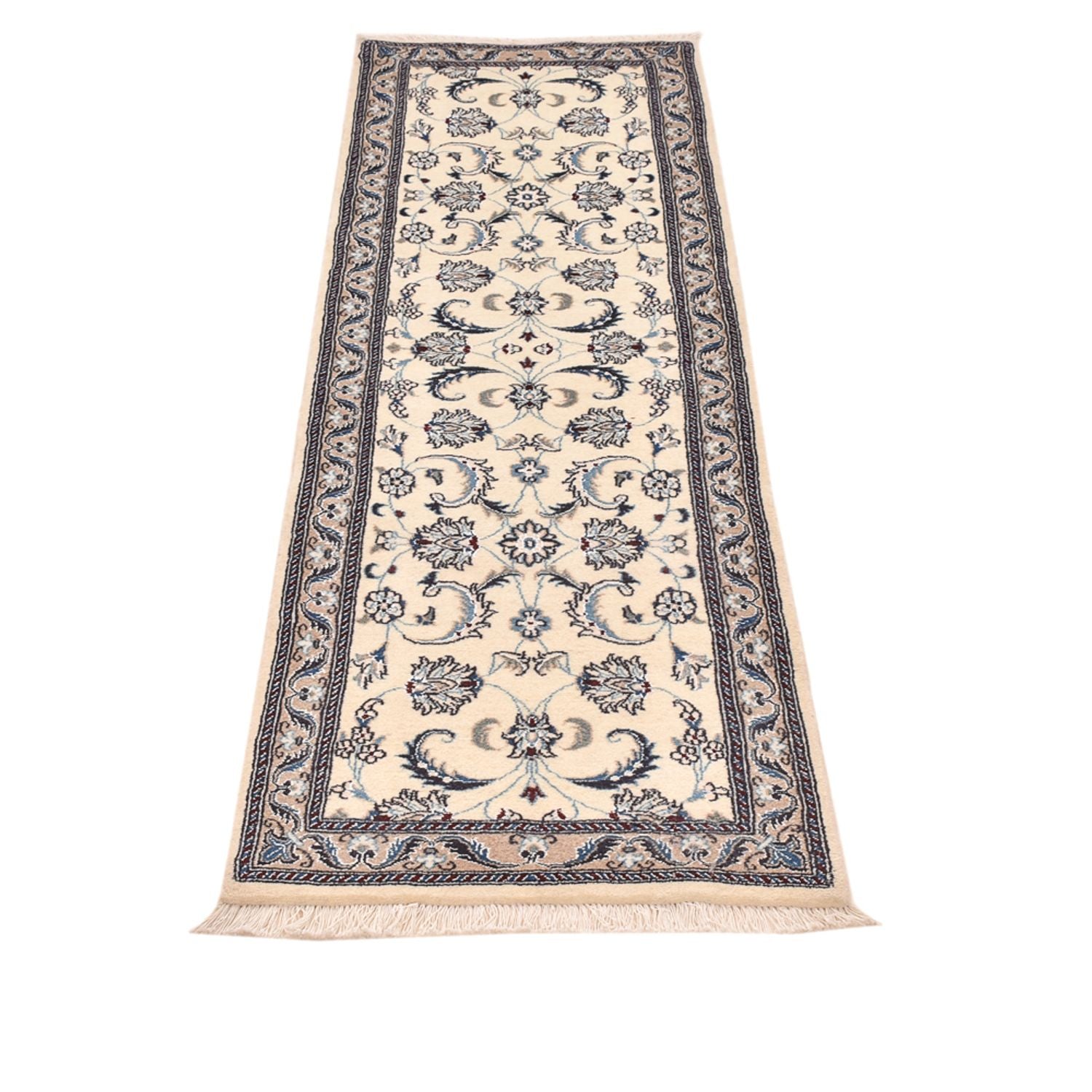 Läufer Perser - Nain - Royal - 202 x 58 cm - creme