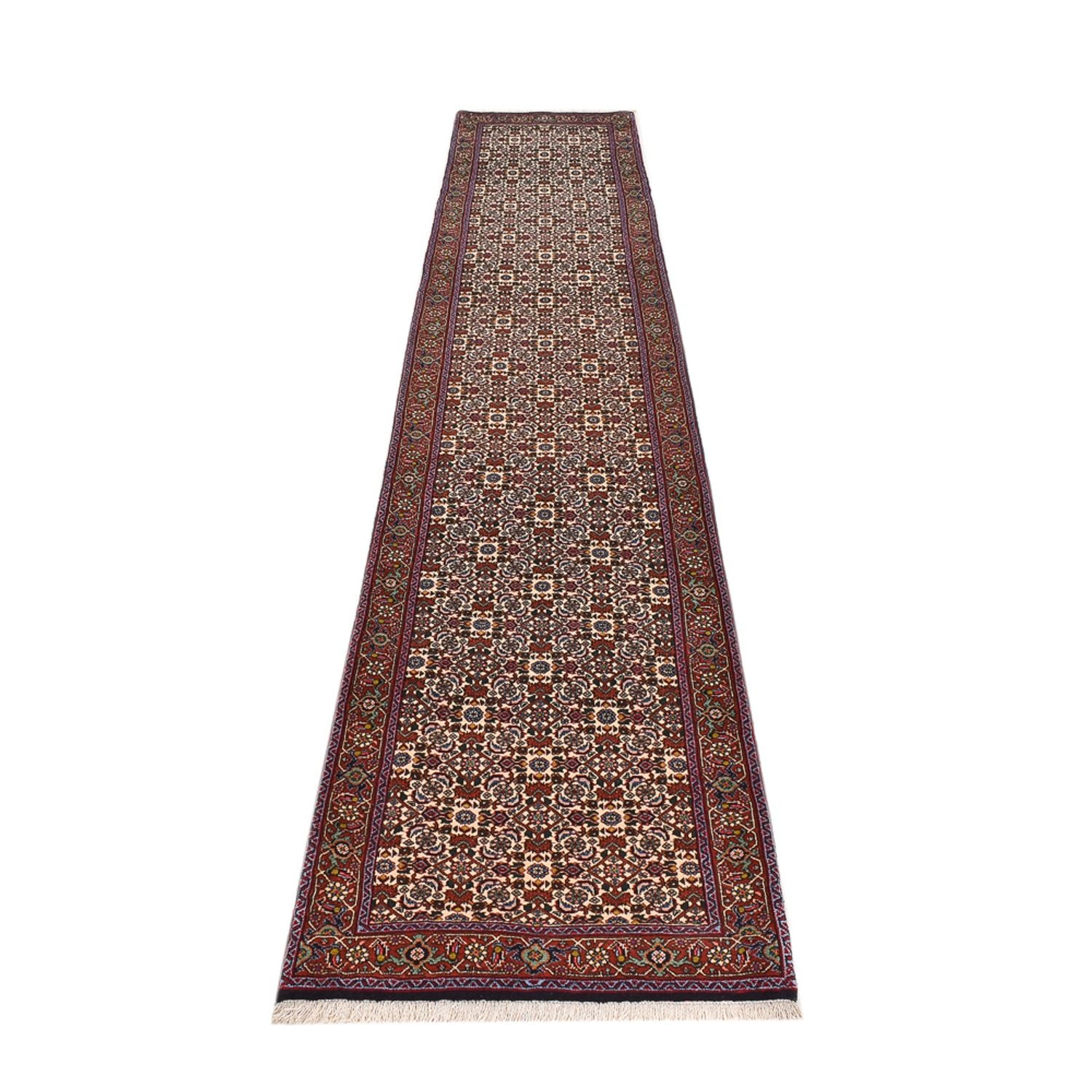 Läufer Perser - Bidjar - 392 x 76 cm - rost