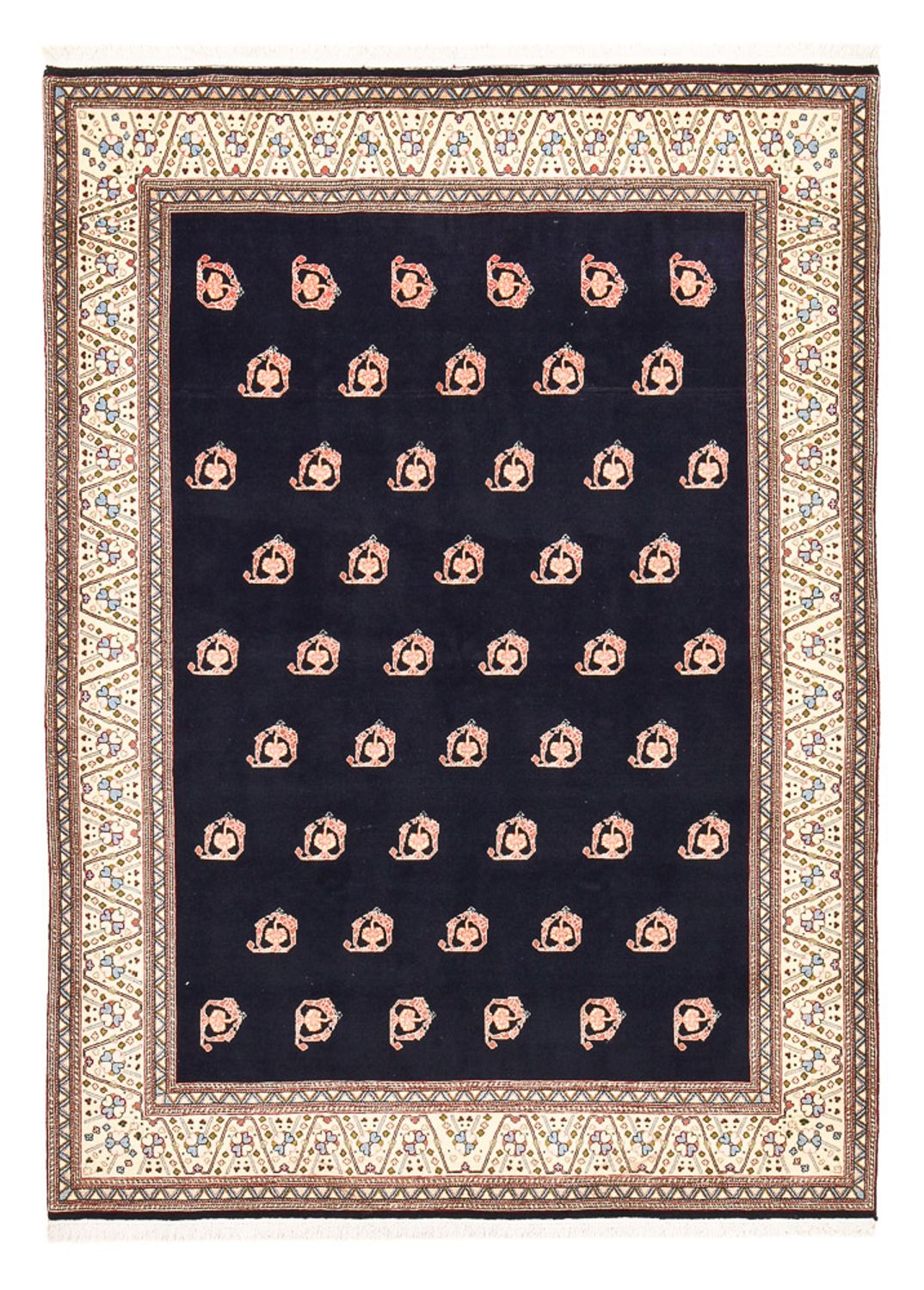 Gabbeh Teppich - Kaschkuli Perser - 240 x 175 cm - dunkelblau
