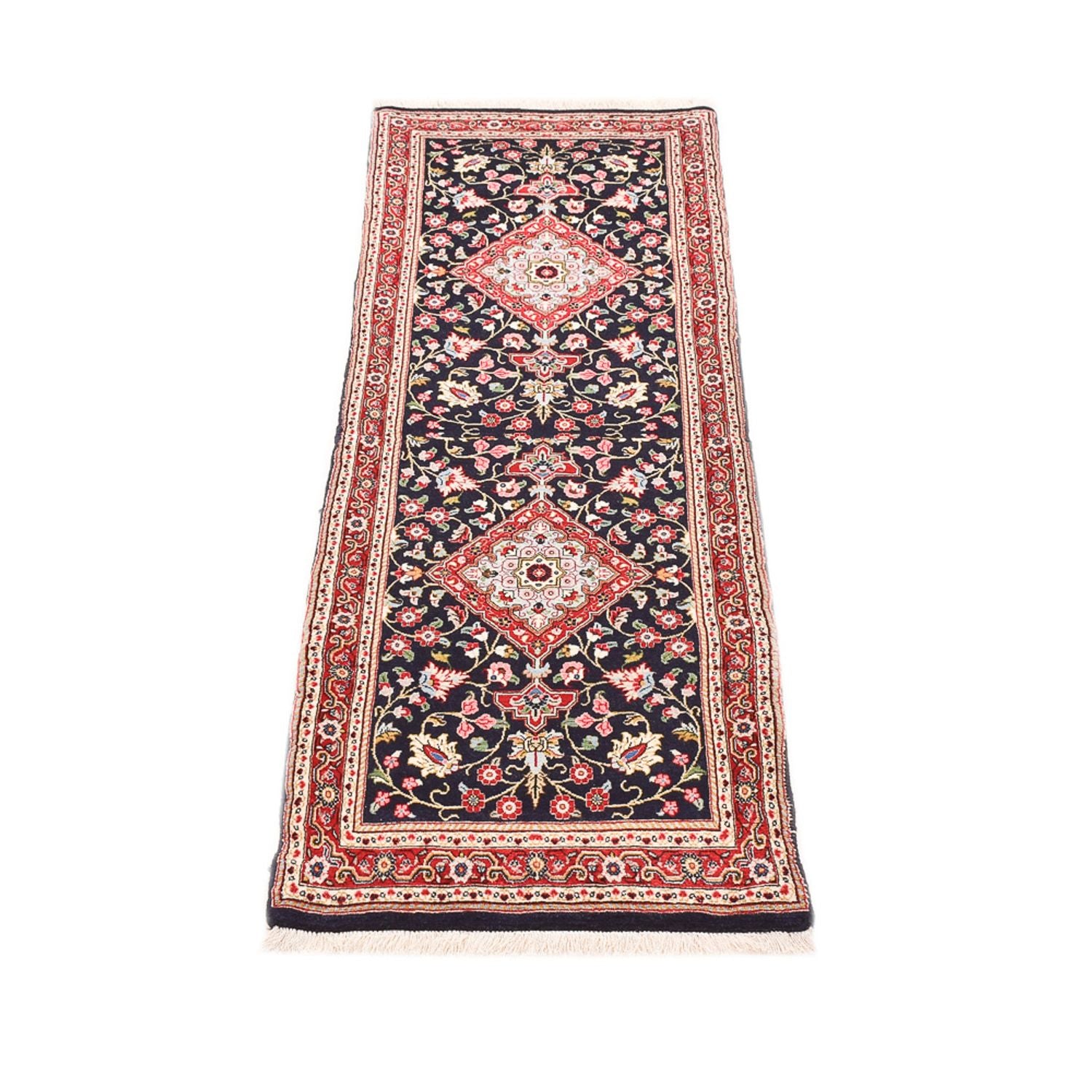 Läufer Perser - Ghom - Royal - 182 x 55 cm - dunkelblau
