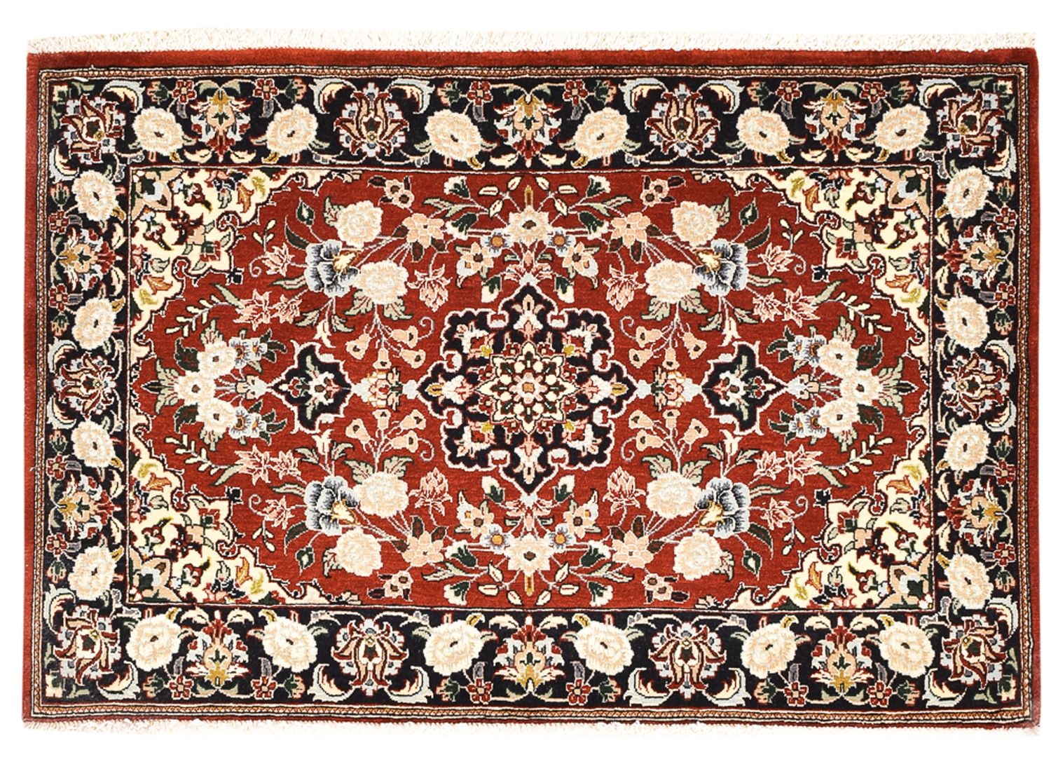 Perserteppich - Ghom - 104 x 68 cm - rot
