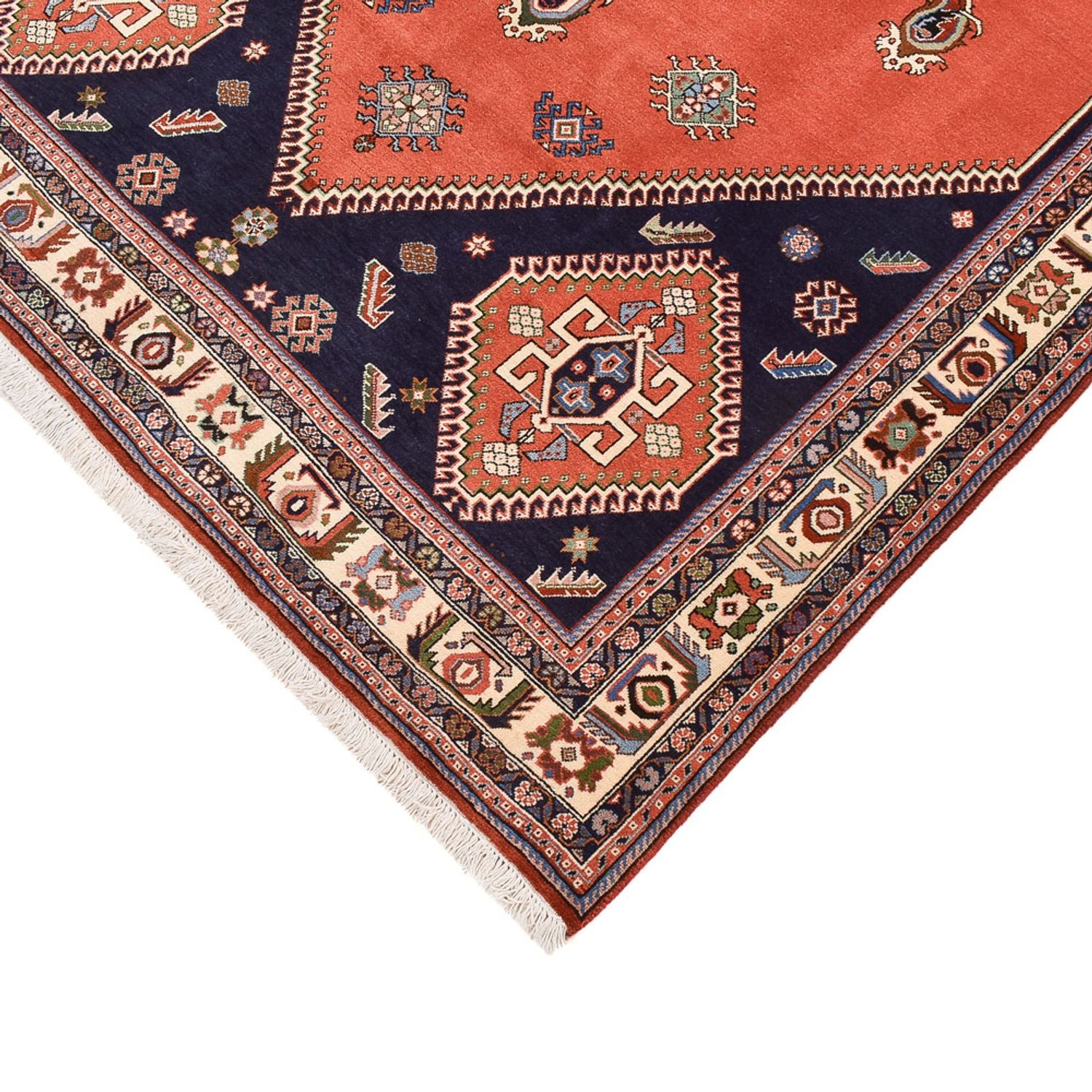 Gabbeh Teppich - Kaschkuli Perser - 245 x 168 cm - hellrot