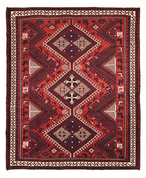 Perserteppich - Nomadic - 260 x 217 cm - bordeauxrot