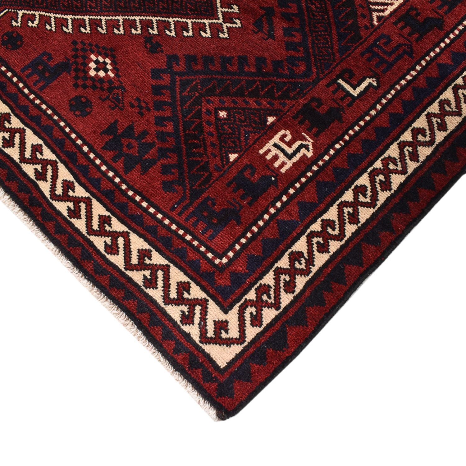 Perserteppich - Nomadic - 260 x 217 cm - bordeauxrot