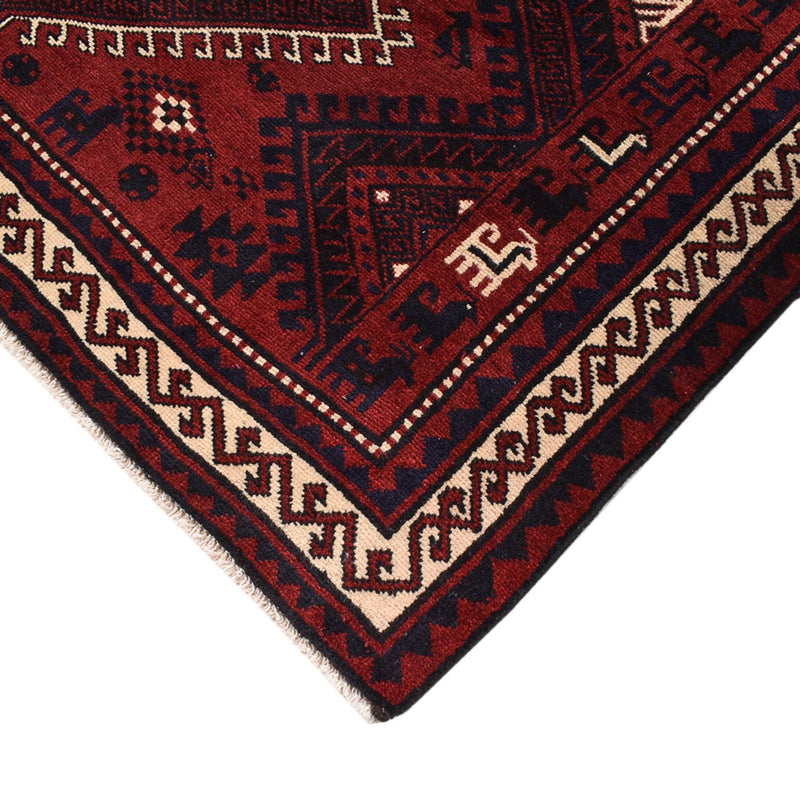 Perserteppich - Nomadic - 260 x 217 cm - bordeauxrot