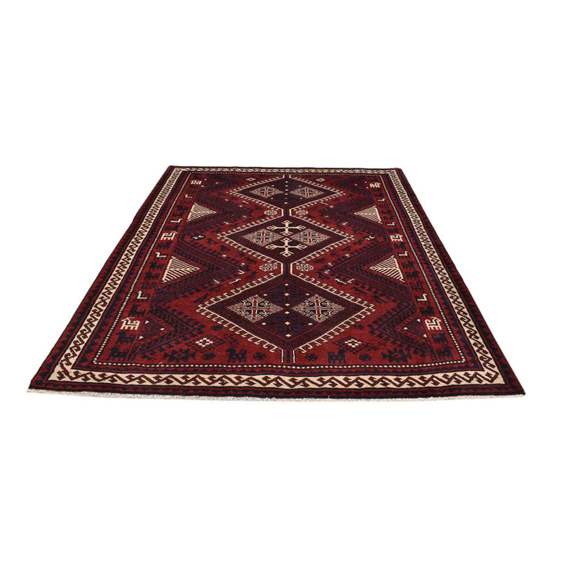 Perserteppich - Nomadic - 260 x 217 cm - bordeauxrot