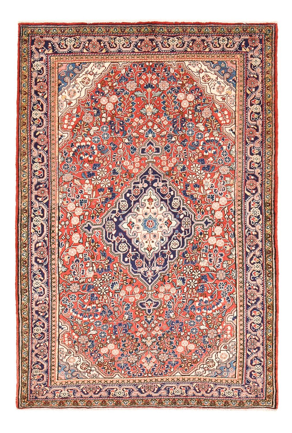 Perserteppich - Nomadic - 201 x 136 cm - mehrfarbig