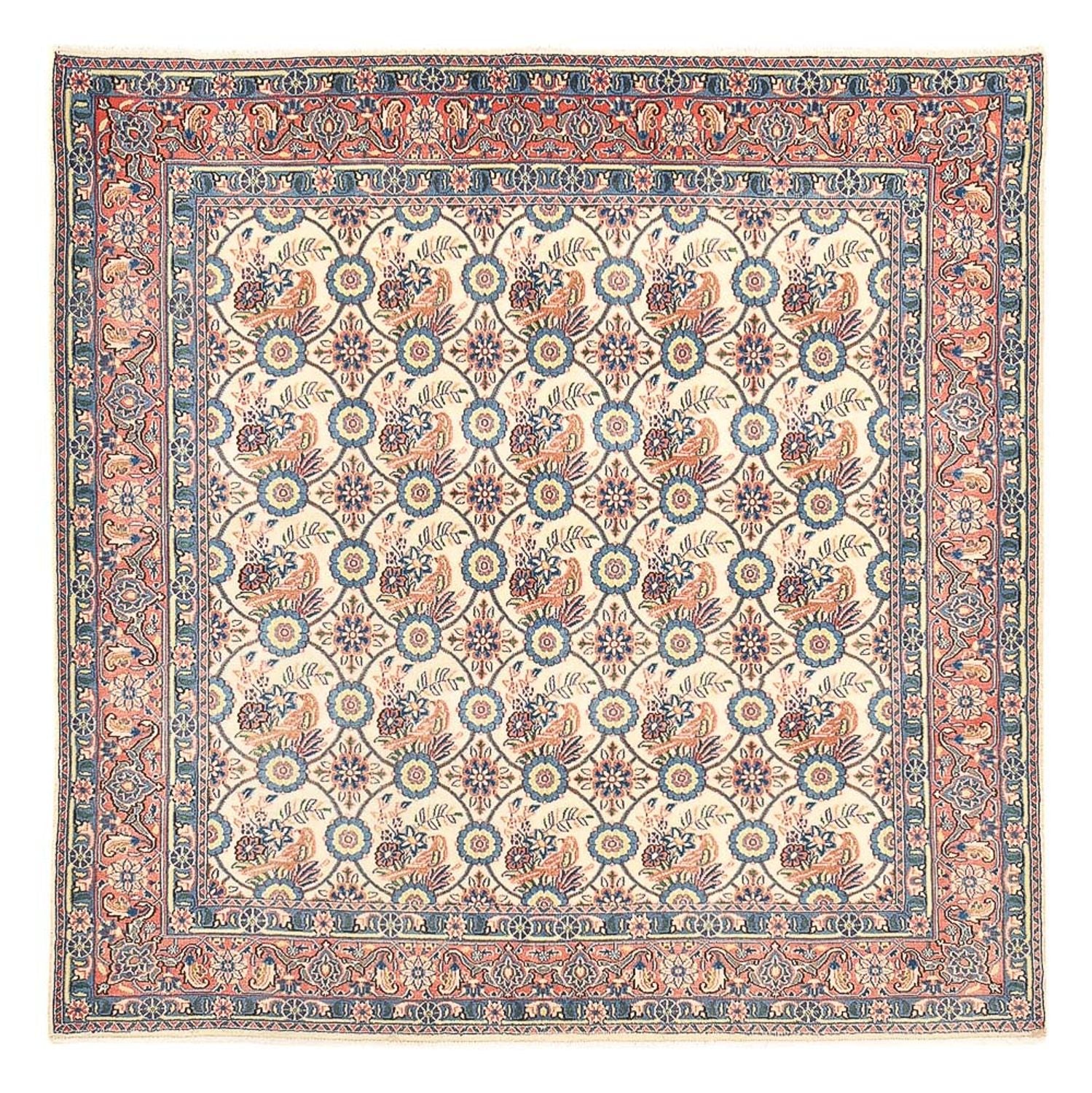 Perserteppich - Keshan quadratisch  - 192 x 195 cm - mehrfarbig