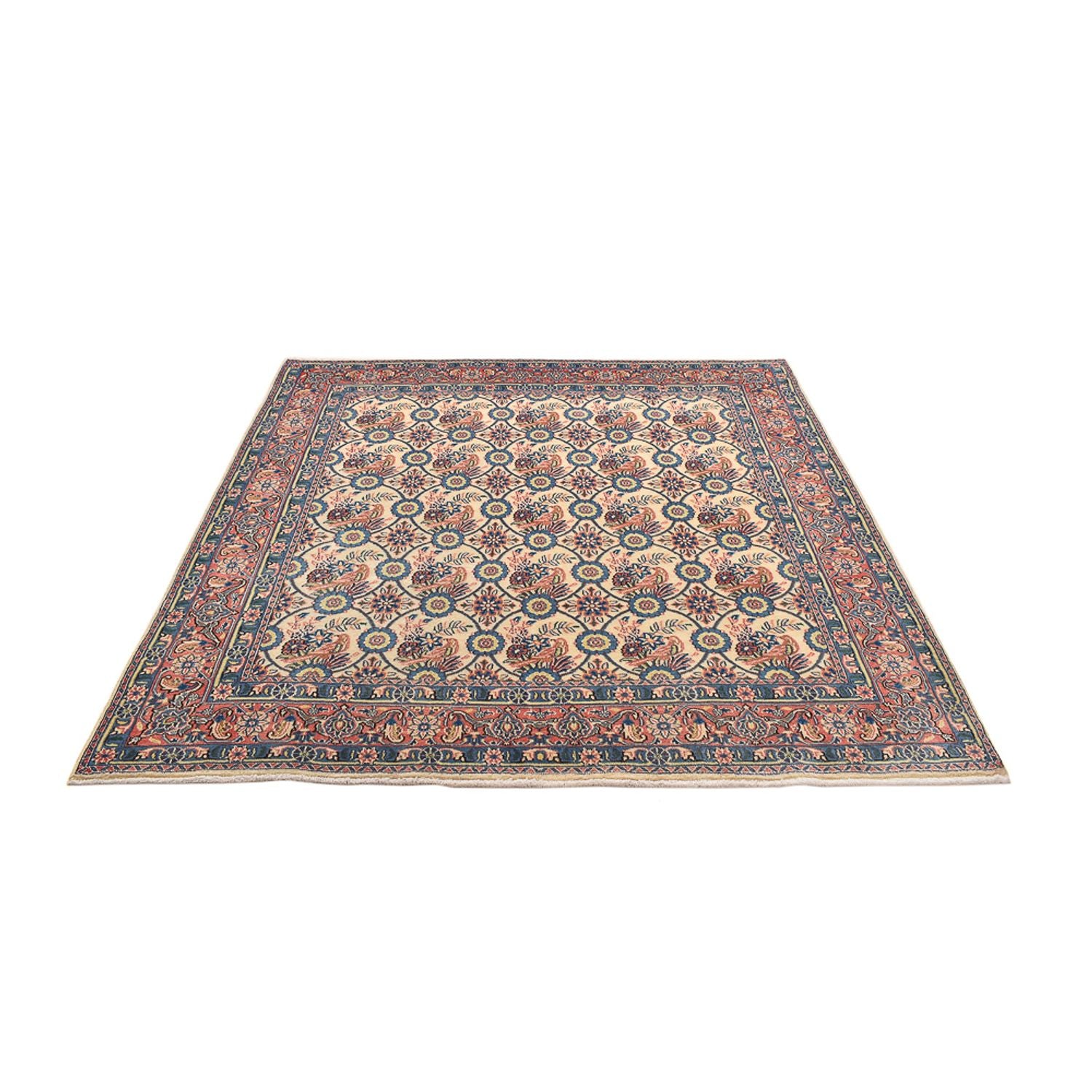 Perserteppich - Keshan quadratisch  - 192 x 195 cm - mehrfarbig