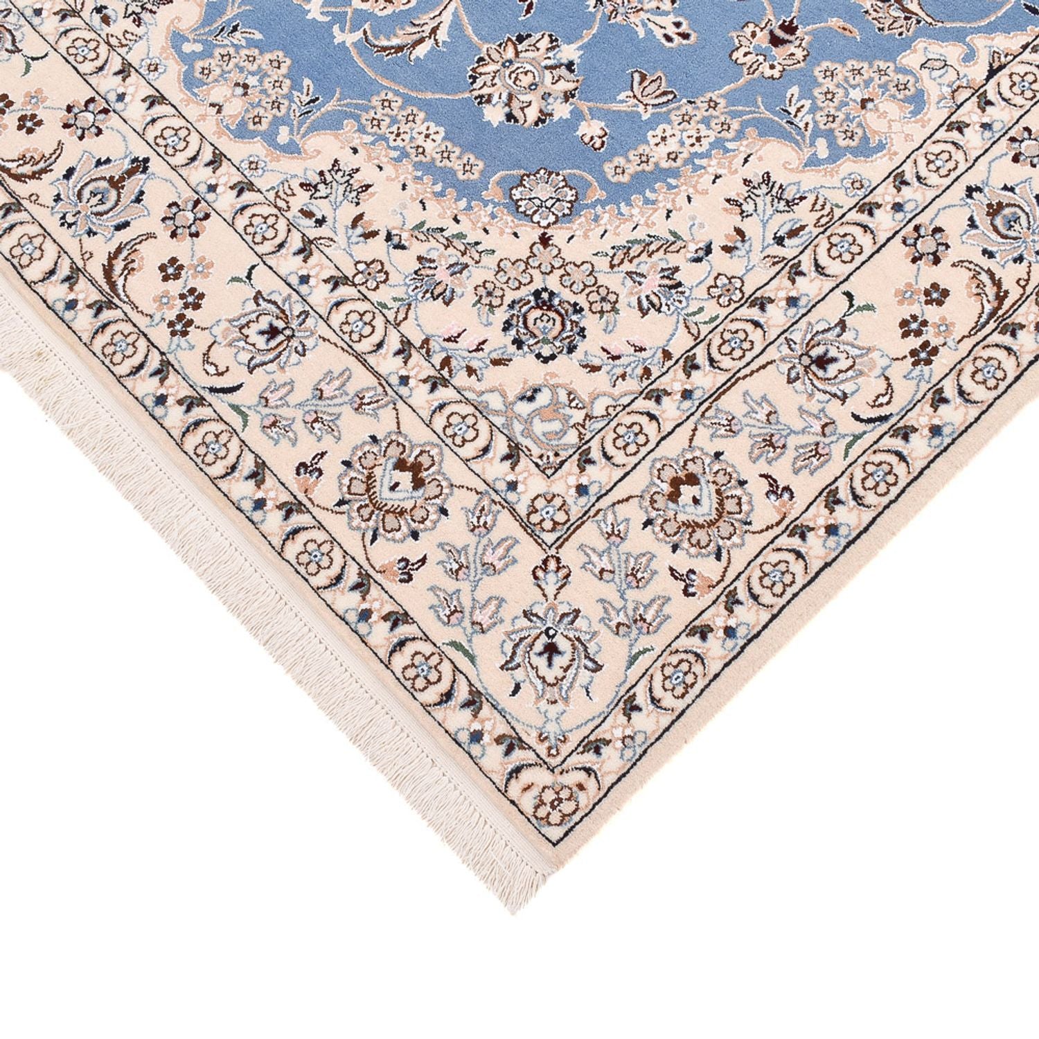Perserteppich - Nain - Royal - 242 x 158 cm - blau