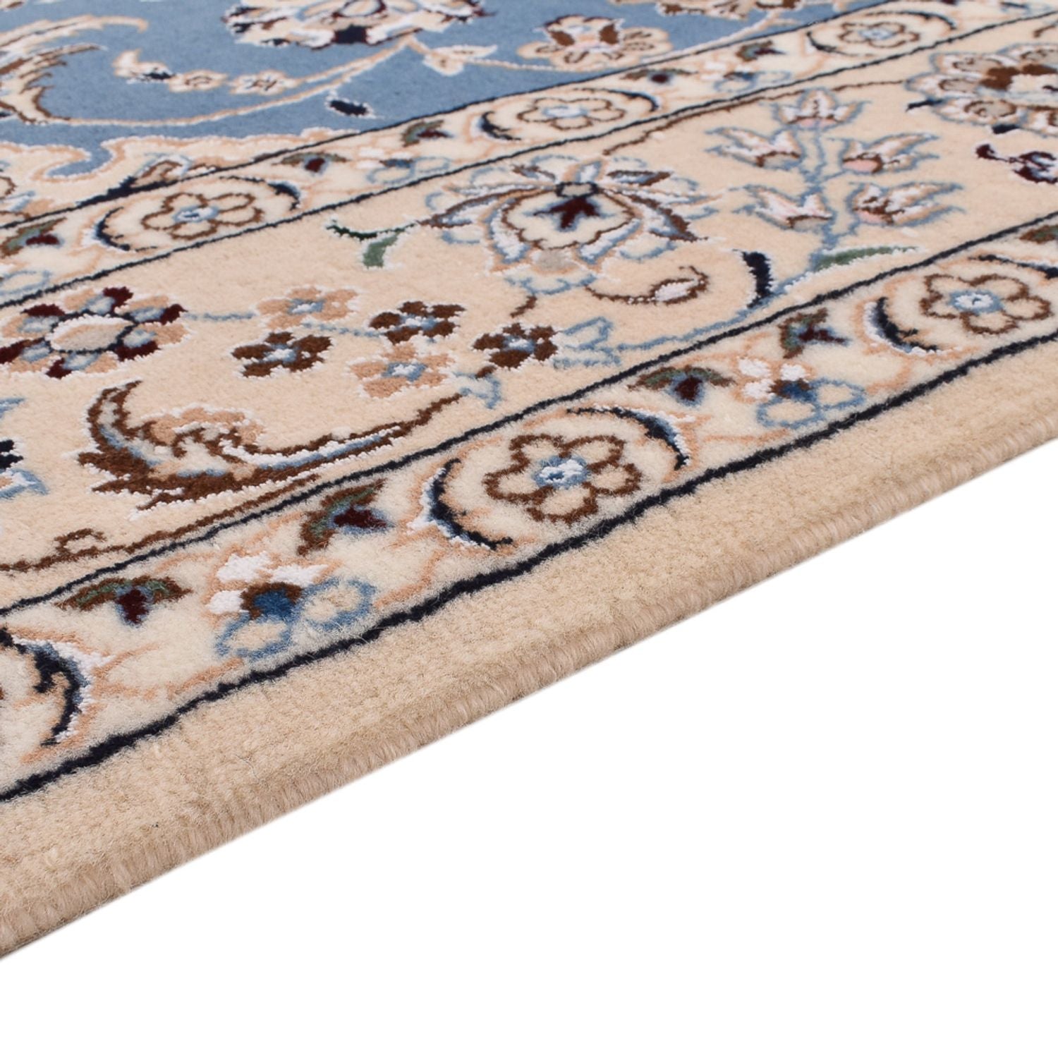Perserteppich - Nain - Royal - 242 x 158 cm - blau