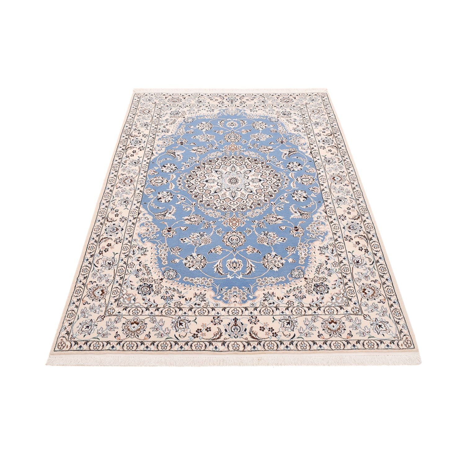 Perserteppich - Nain - Royal - 242 x 158 cm - blau