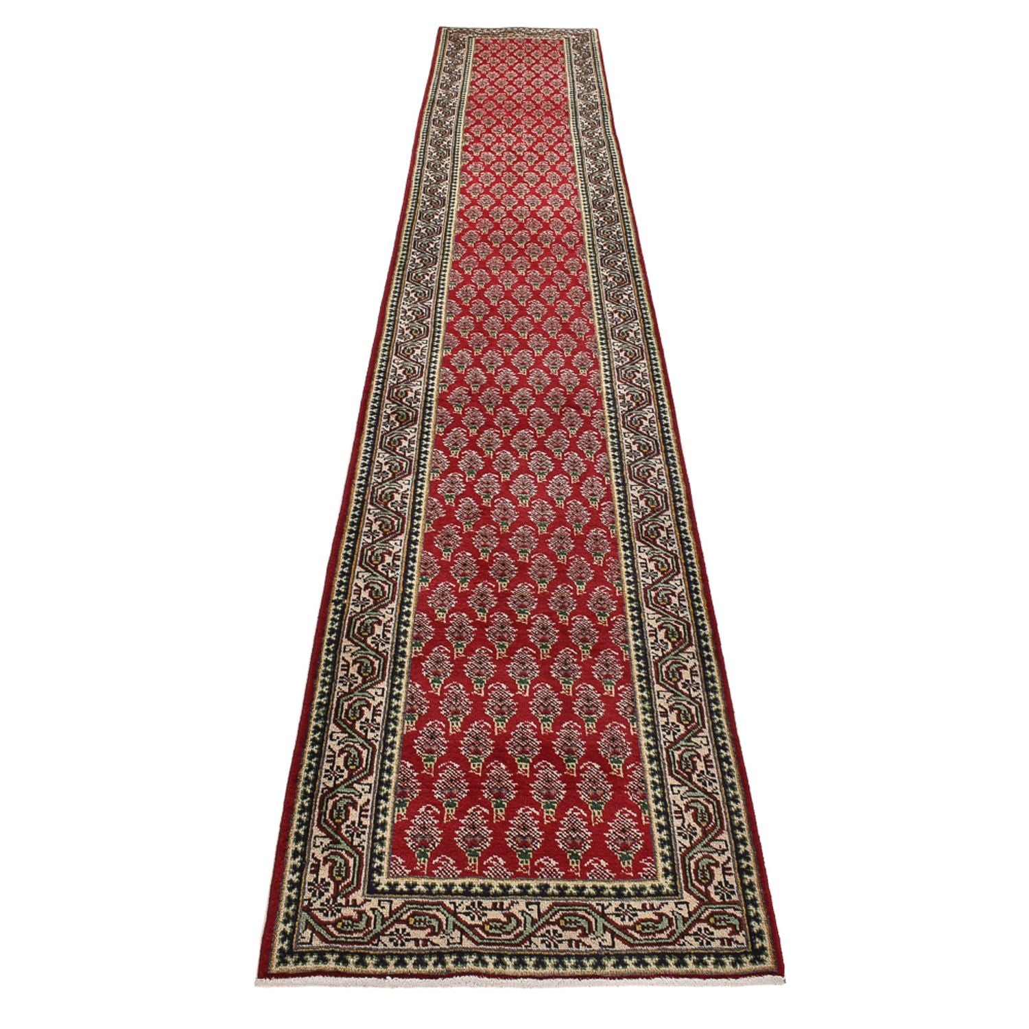 Läufer Perser - Täbriz - 457 x 71 cm - rot