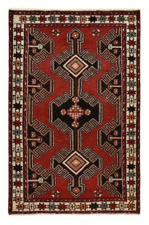 Perserteppich - Nomadic - 153 x 100 cm - rot