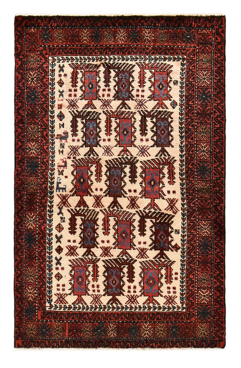 Belutsch Teppich - 155 x 98 cm - beige