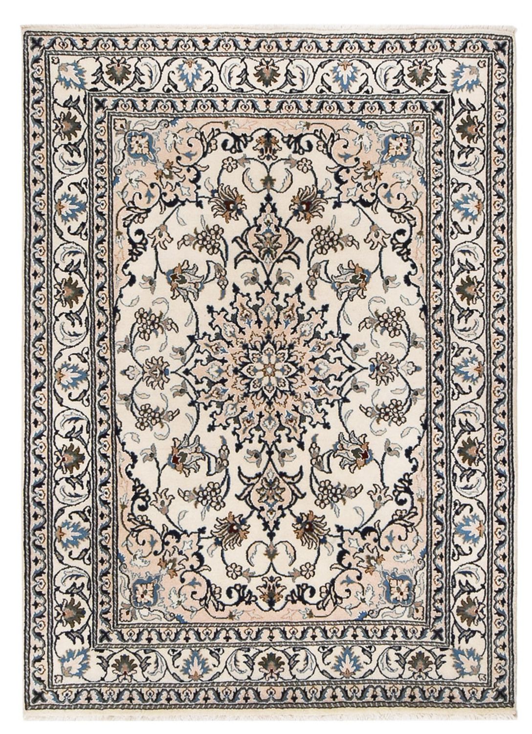 Perserteppich - Nain - 202 x 146 cm - creme