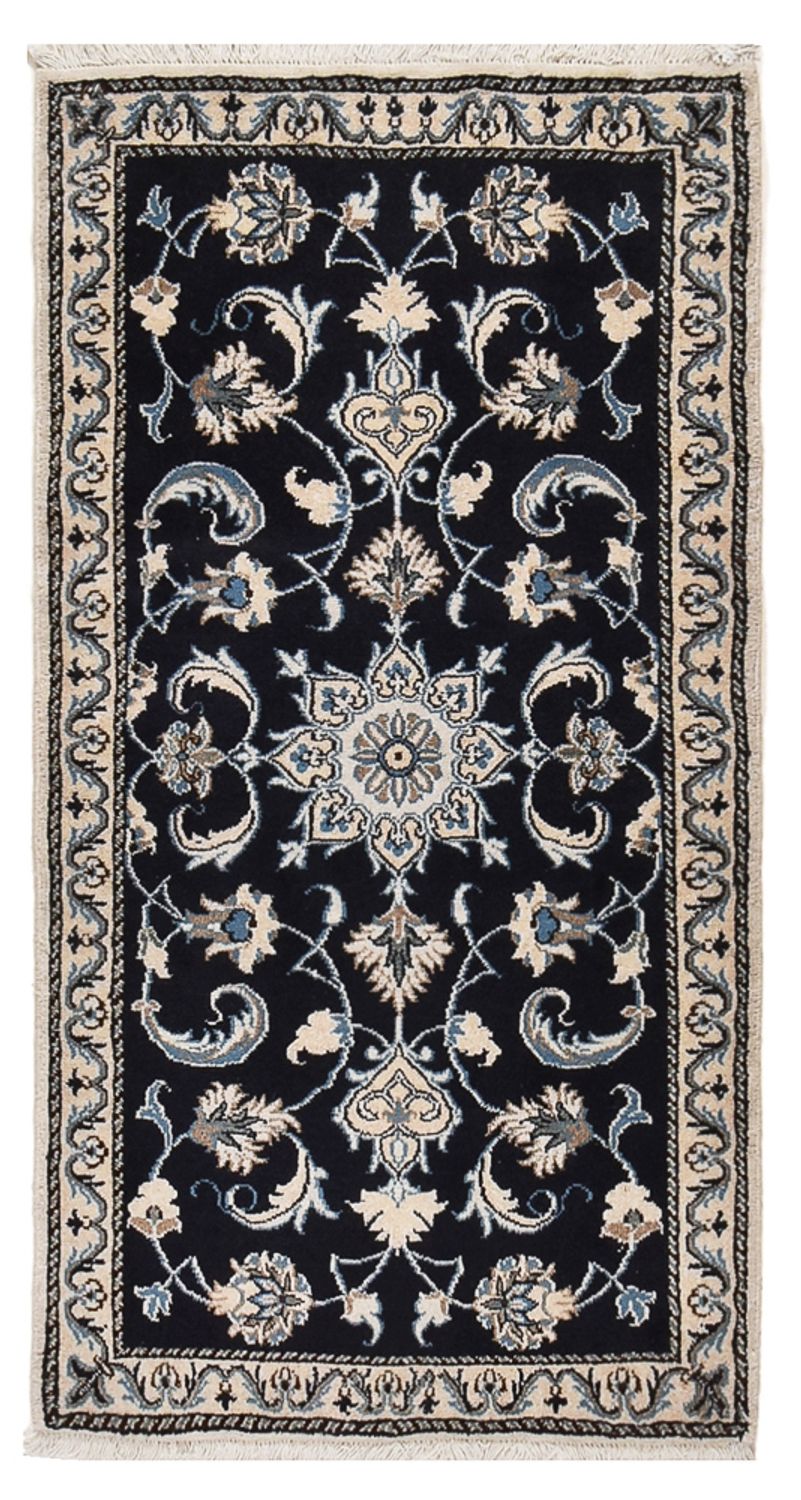 Perserteppich - Nain - 132 x 72 cm - dunkelblau