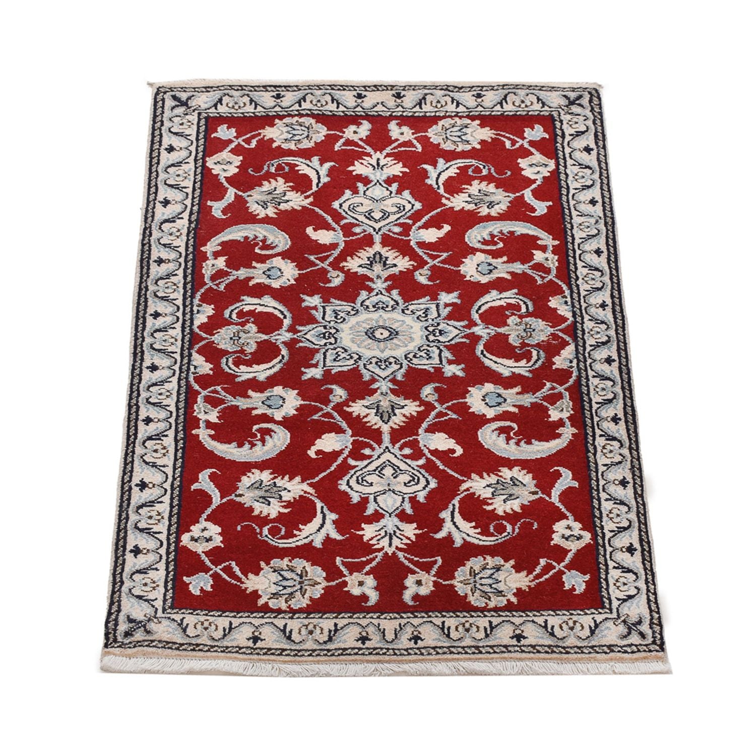 Perserteppich - Nain - 139 x 69 cm - rot