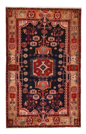Perserteppich - Nomadic - 191 x 118 cm - dunkelblau