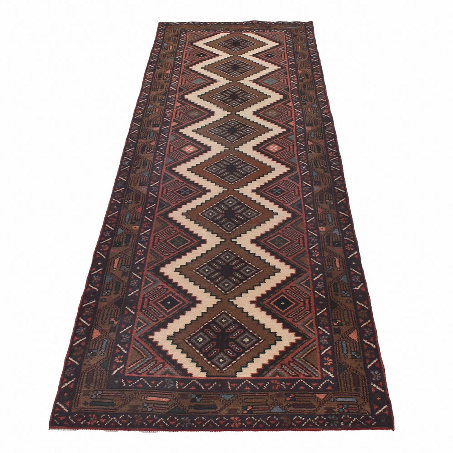 Läufer Perser - Nomadic - 302 x 80 cm - mehrfarbig