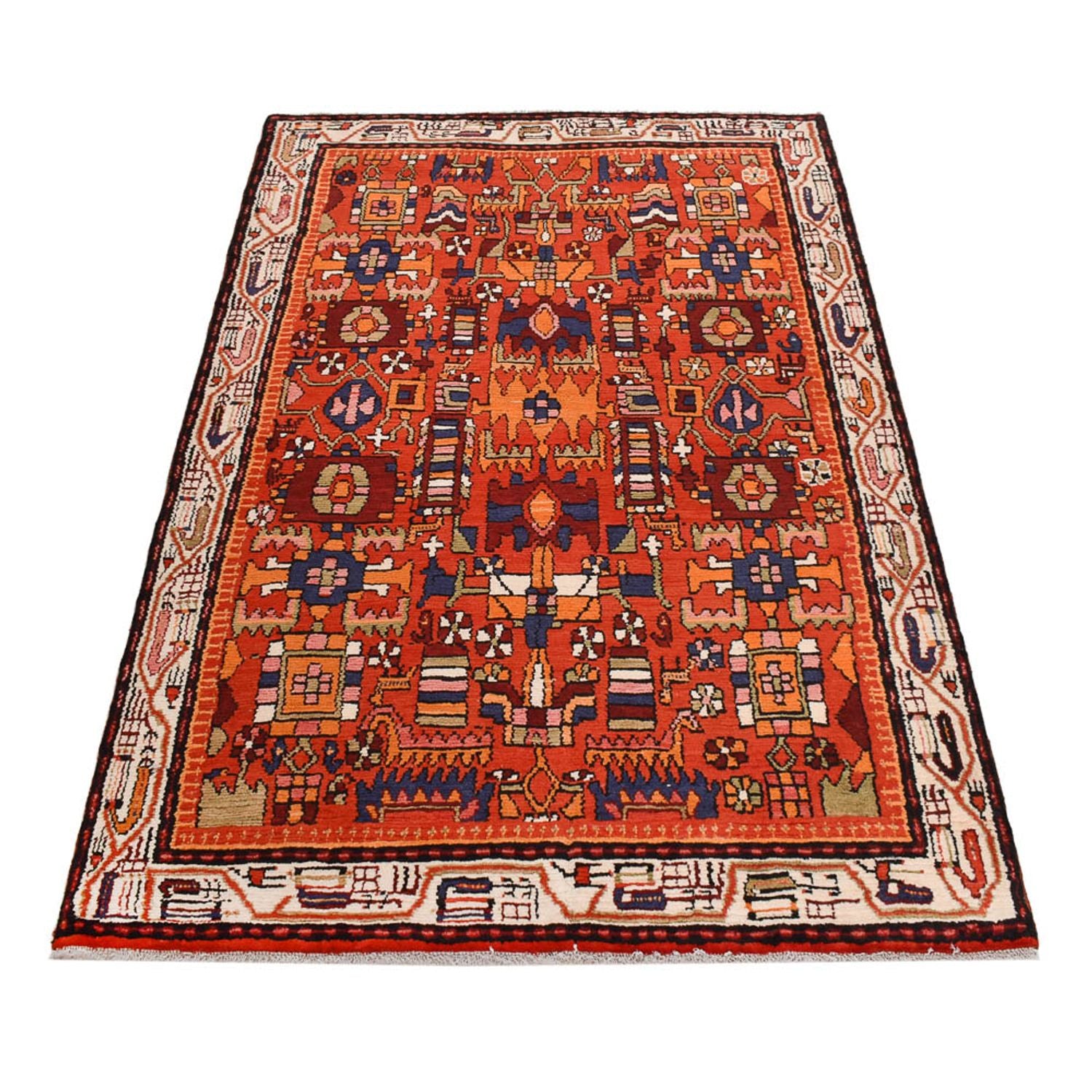 Perserteppich - Nomadic - 209 x 139 cm - mehrfarbig