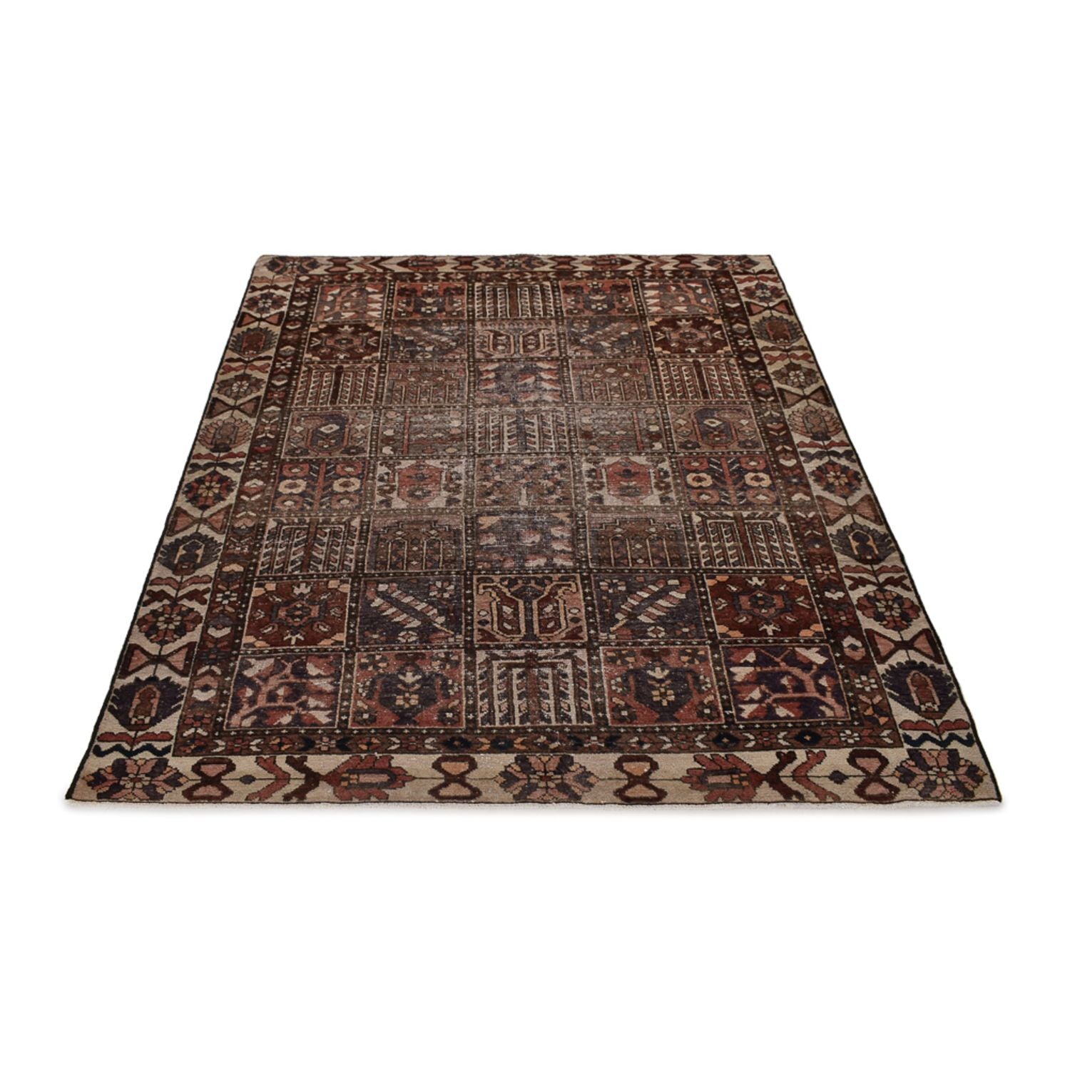 Vintage Teppich - 282 x 198 cm - dunkelbraun