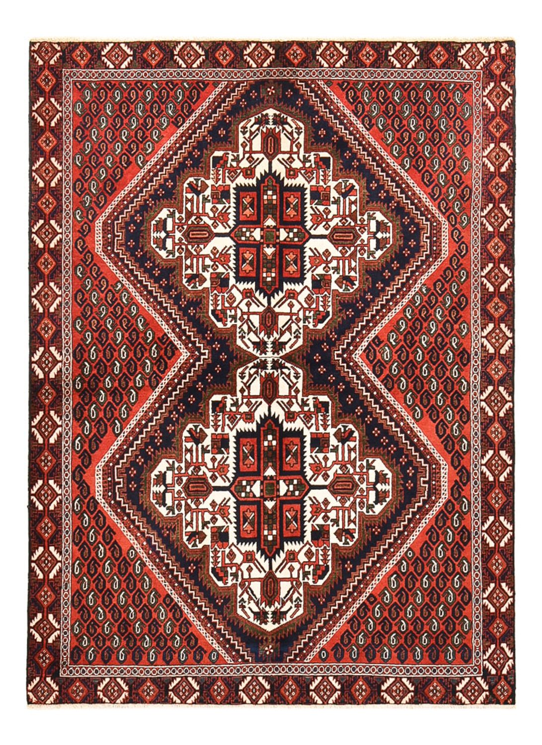 Perserteppich - Nomadic - 174 x 126 cm - rost