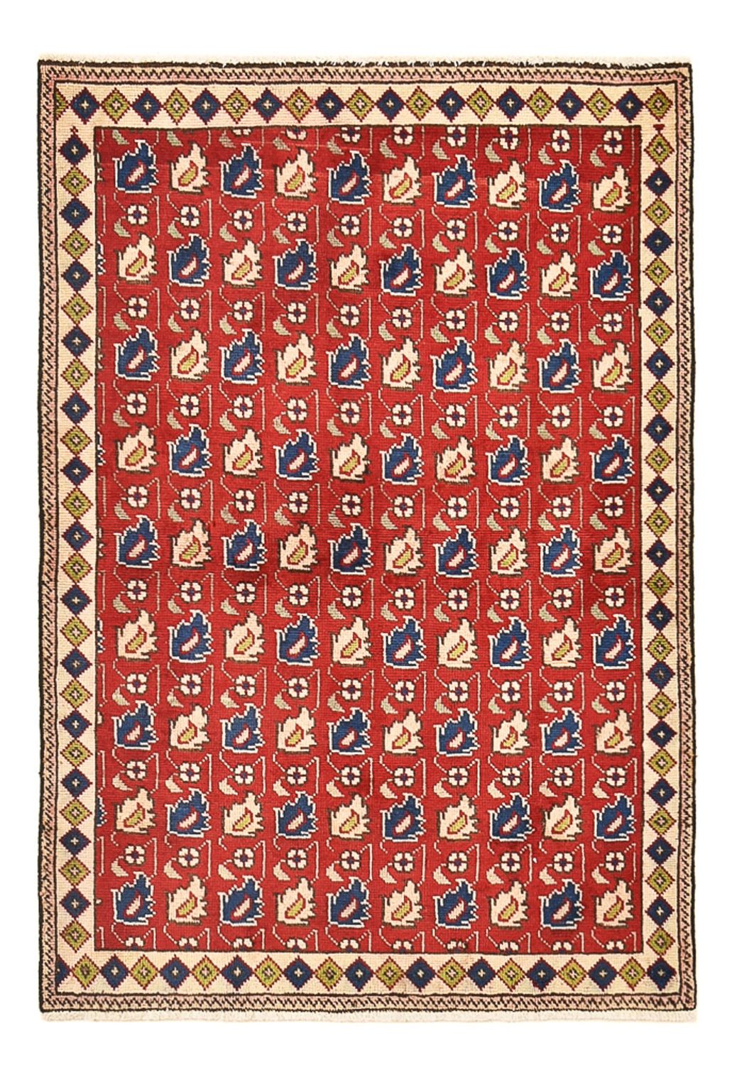 Perserteppich - Täbriz - 140 x 96 cm - rot