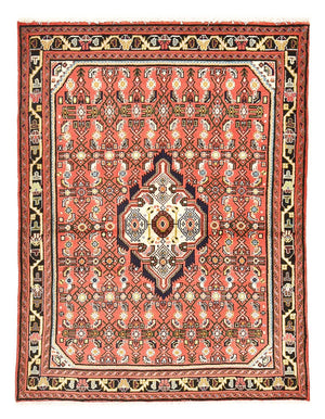Perserteppich - Nomadic - 143 x 109 cm - hellrot