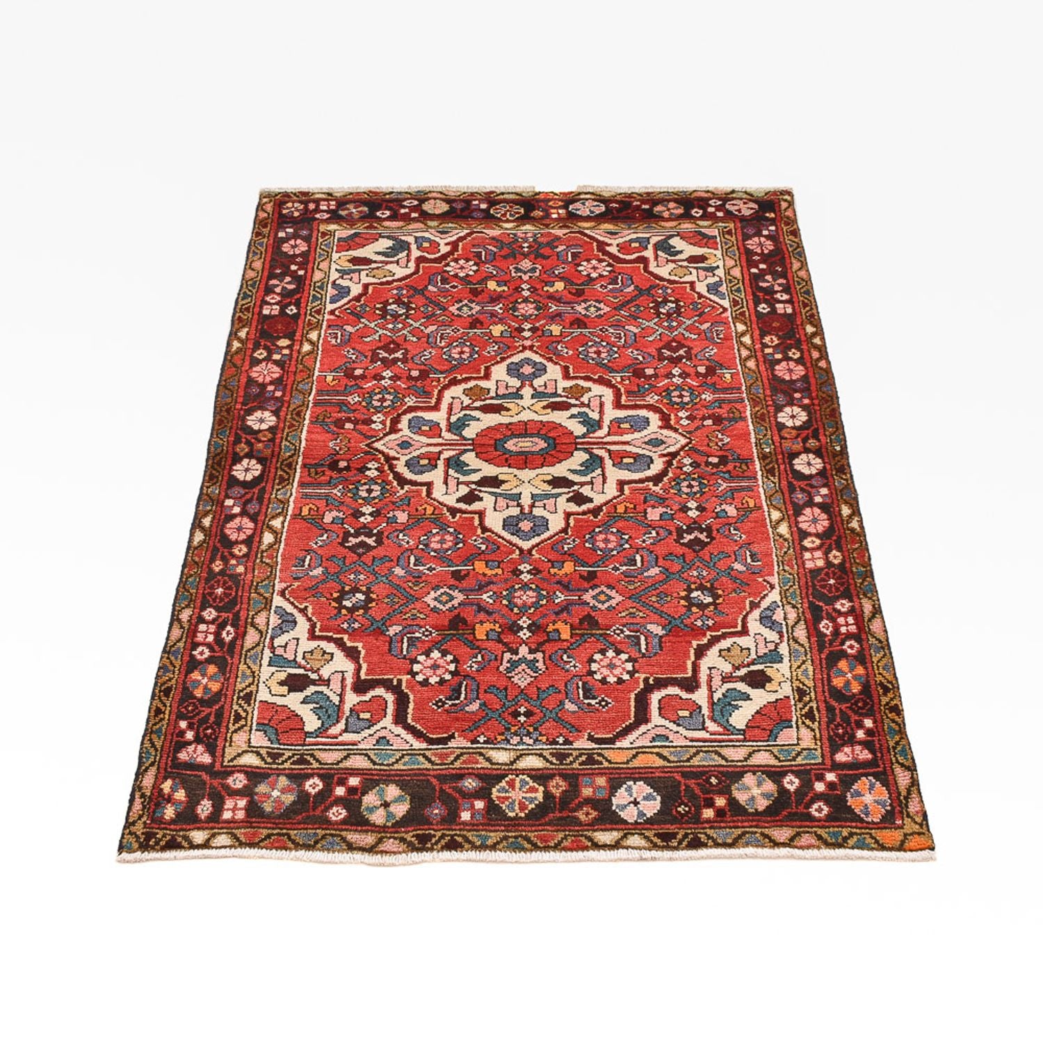 Perserteppich - Nomadic - 151 x 99 cm - hellrot