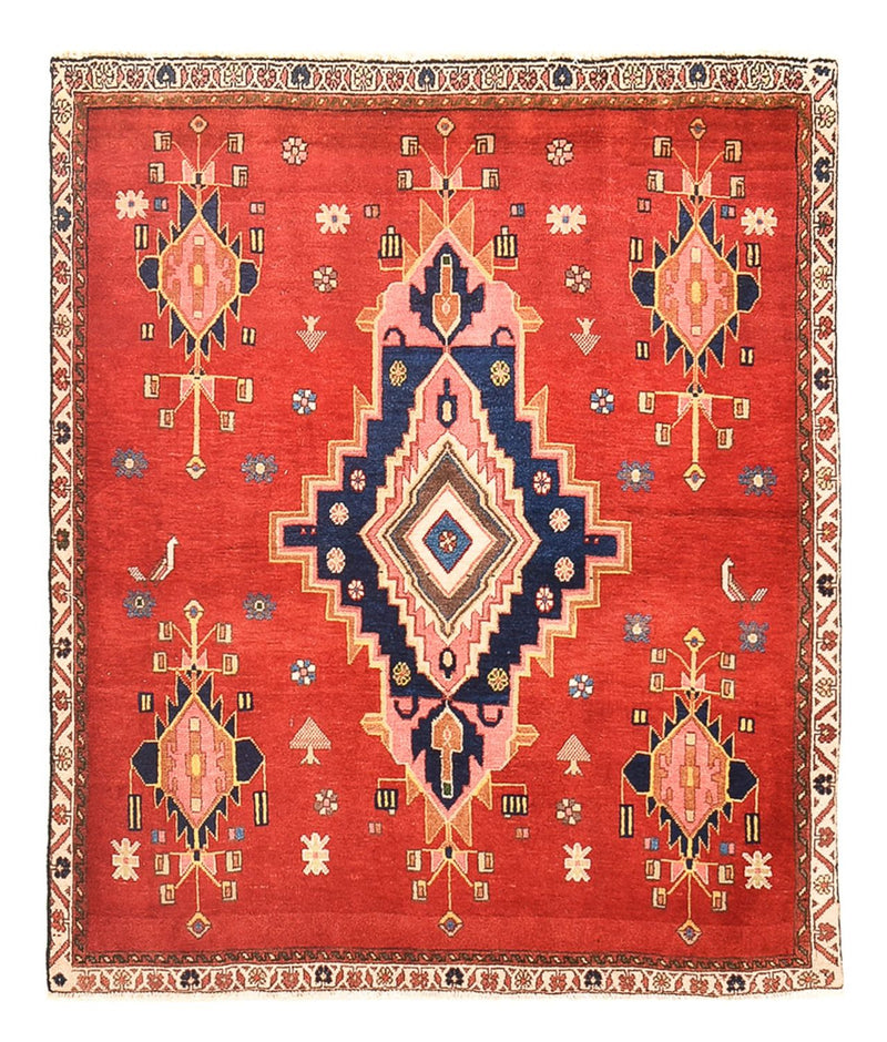 Läufer Perser - Nomadic - 129 x 107 cm - rot