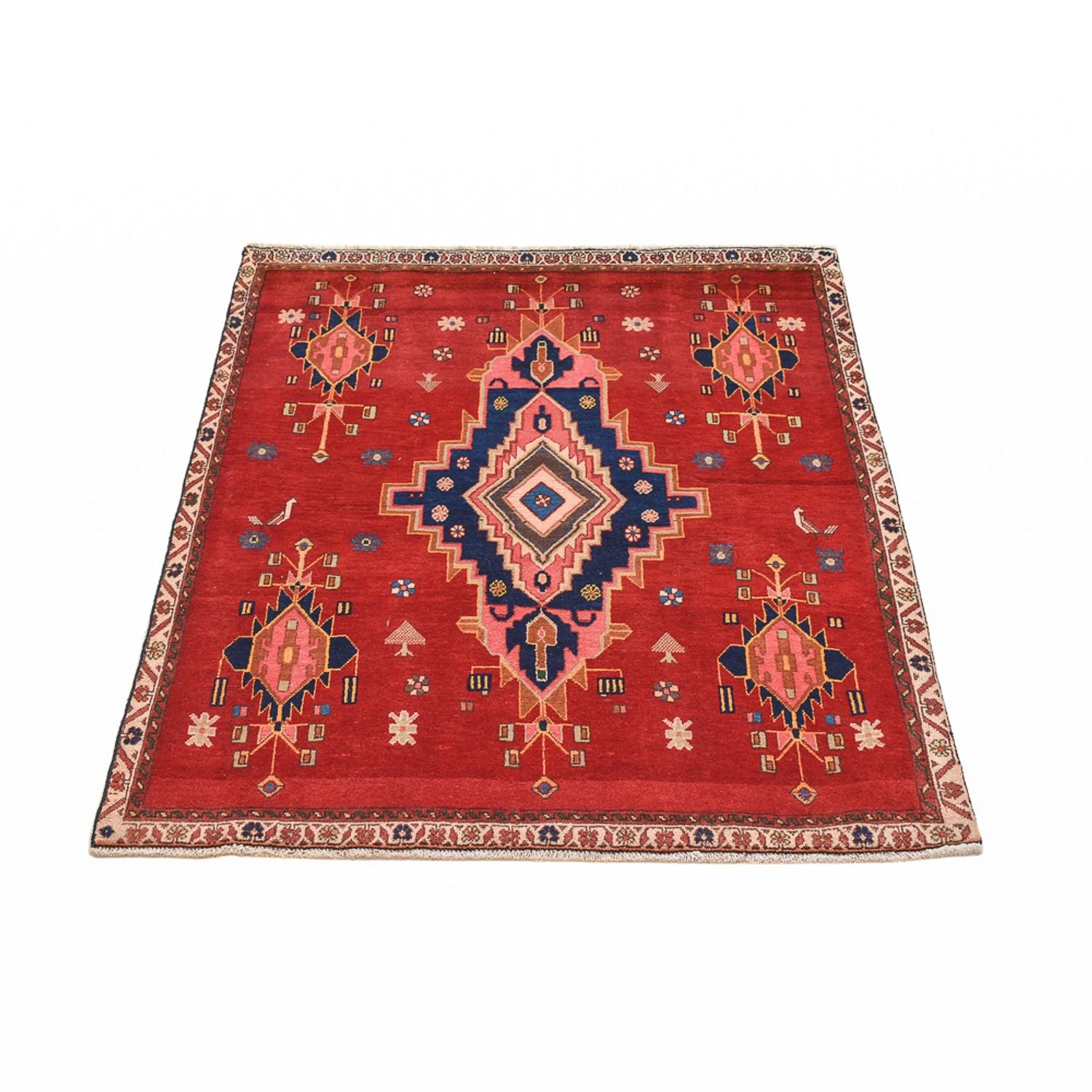 Läufer Perser - Nomadic - 129 x 107 cm - rot