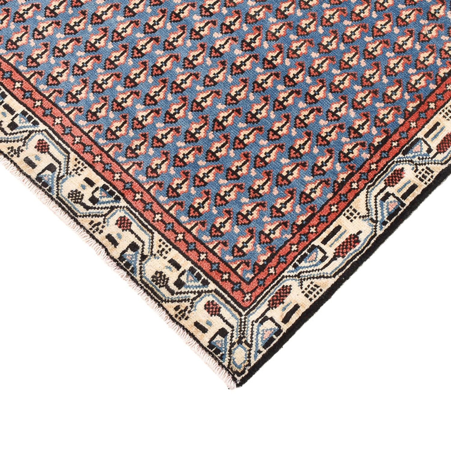 Perserteppich - Mir - 145 x 94 cm - seeblau