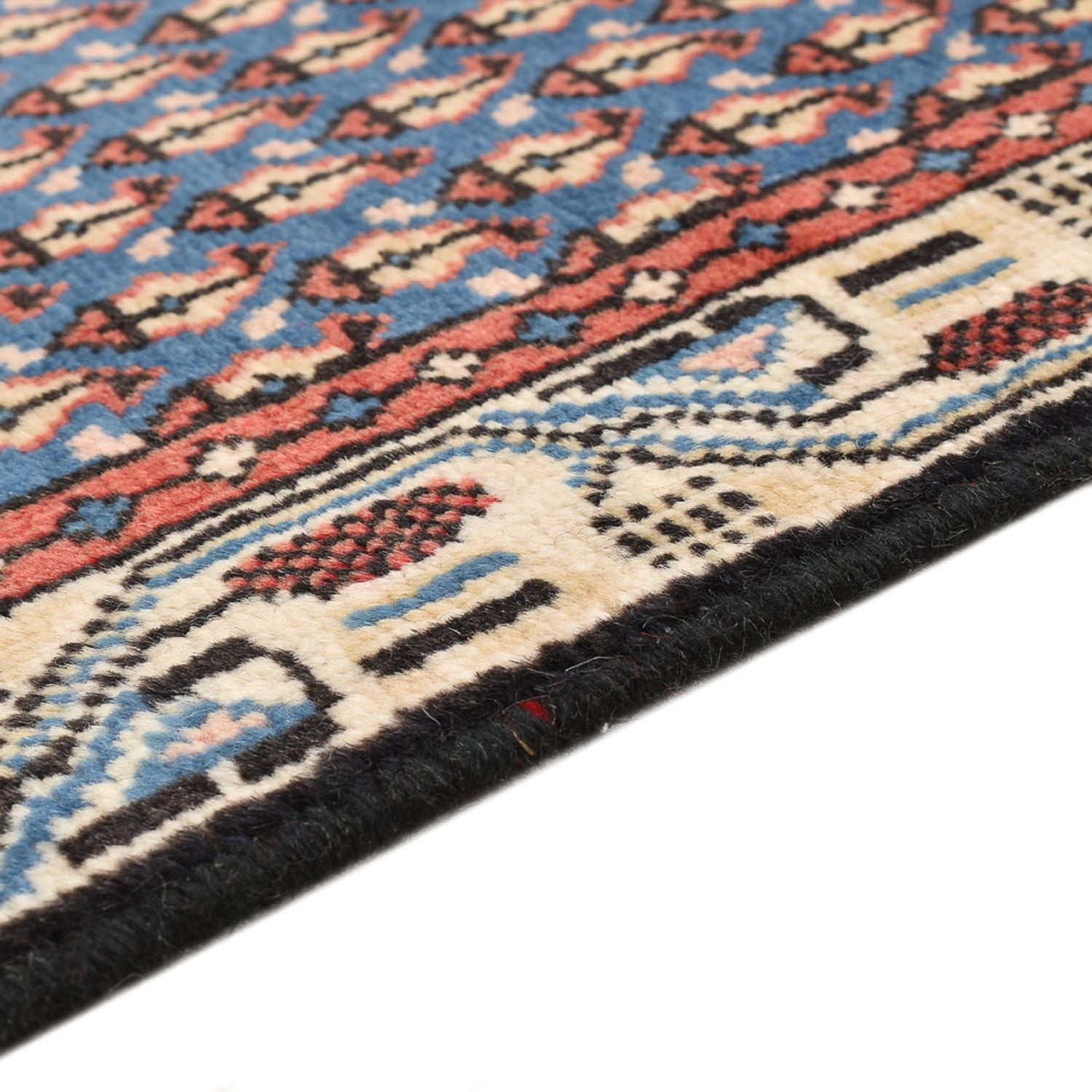 Perserteppich - Mir - 145 x 94 cm - seeblau