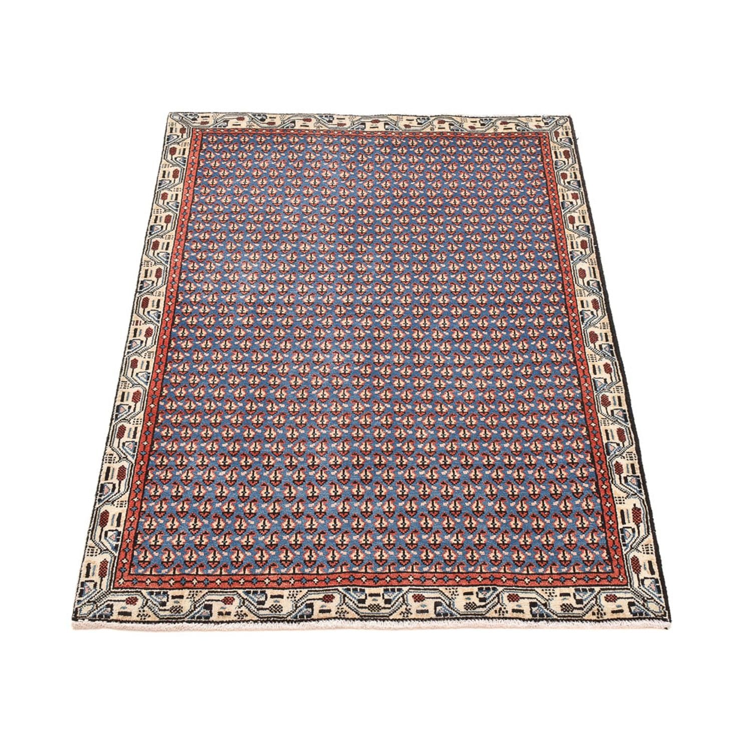 Perserteppich - Mir - 145 x 94 cm - seeblau